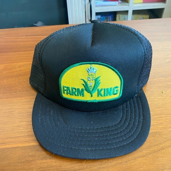 Retro Vintage Farm King Trucker Hat - Picture 3 of 5